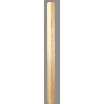 C-4076 Craftsman Newel Plain 3-1/2" x 56" - White Oak